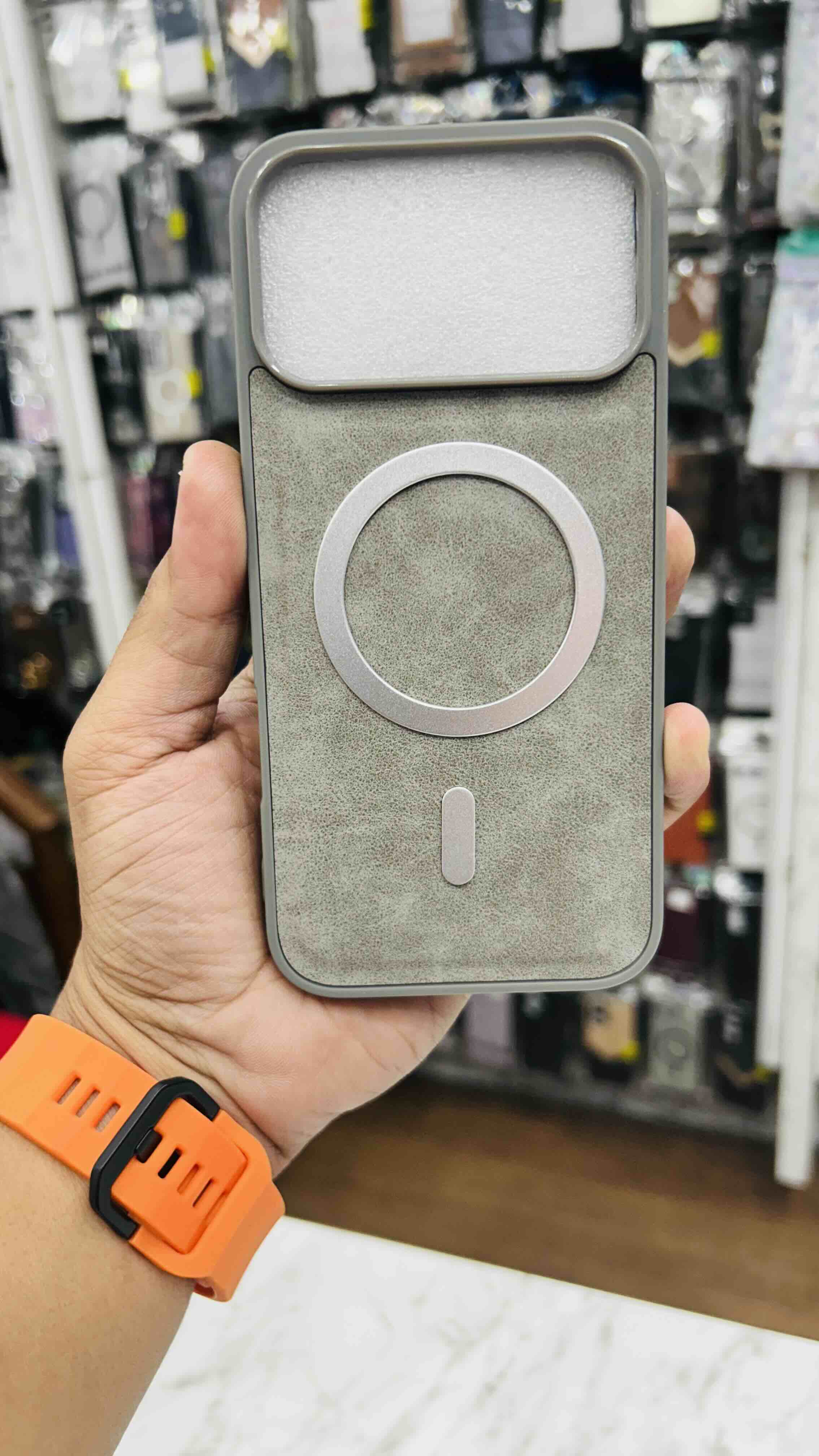 iPhone 17 Pro Max Leather Texture MagSafe Case – Premium Slim Shockproof Back Cover